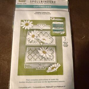 Spellbinders Cutting Dies Garden Shutters (2)